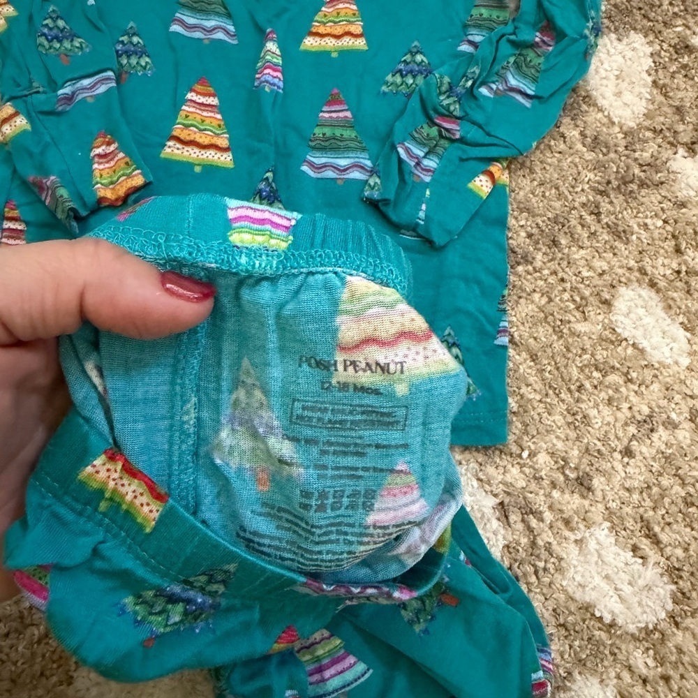 Posh Peanut Christmas Tree Pajamas 12-18 mo - Picture 8 of 8